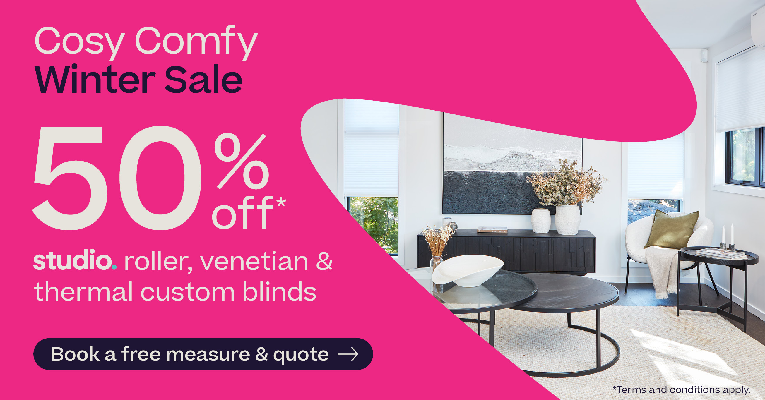 50% off Studio Custom Making and Lining*